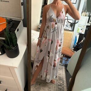 Boho Floral Dress | Size M Women’s Vacation Maxi Dress